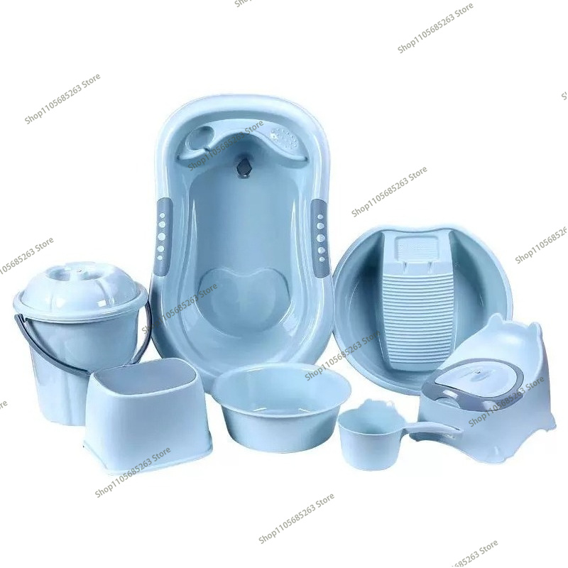 Baby Products For Bathing - مجموعة حوض استحمام للأطفال محسنة، حوض