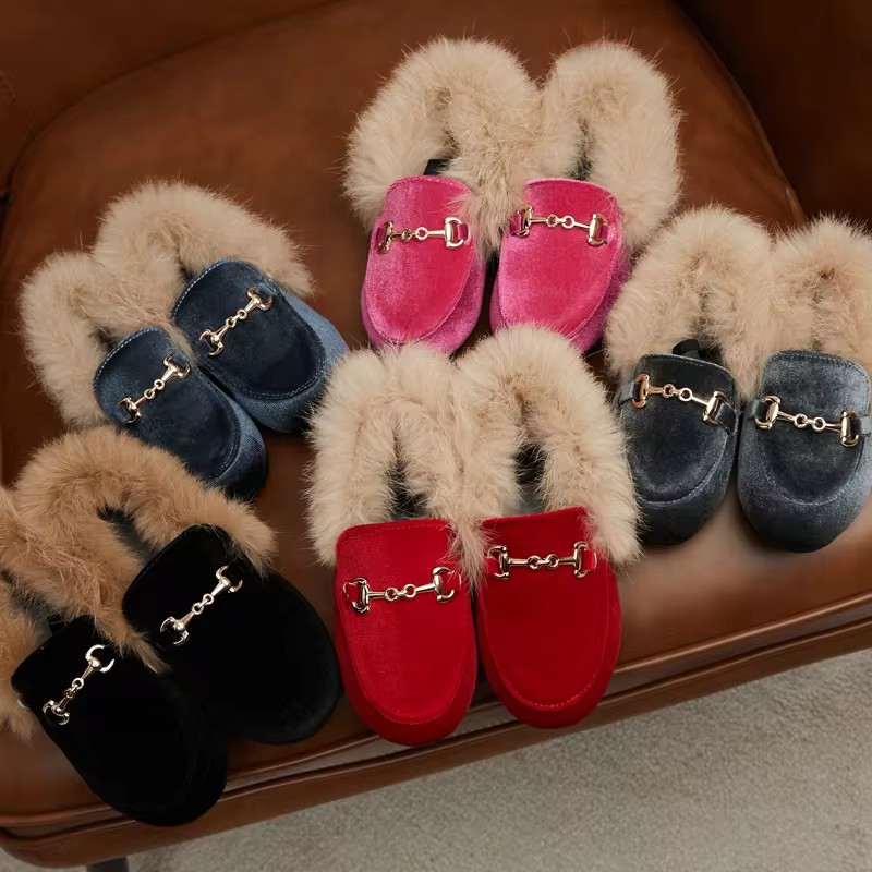 Baby Product Brand - الشتاء الاطفال الفراء الأميرة أحذية طفل