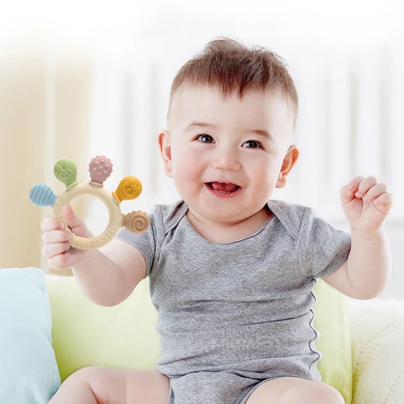 حلقة تسنين سيليكون جديدة متعدد - مراجعة Baby Products Best وسعره