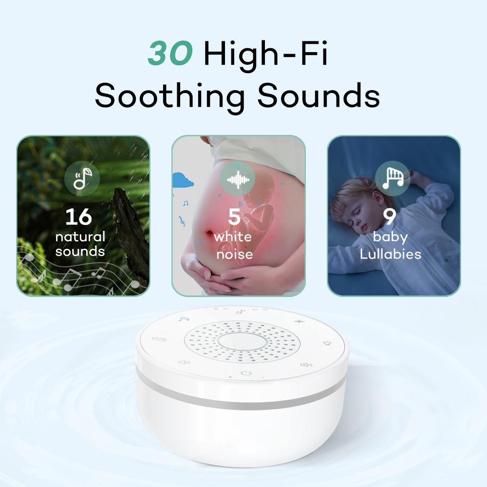 جهاز مراقبة الطفل بمؤقت تهويدة - مراجعة White Noise Machine Baby وسعره