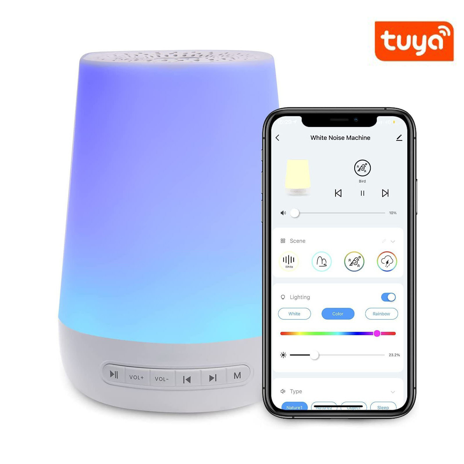 آلة صوت الضوضاء البيضاء آلة صو - مراجعة White Noise Machine Baby وسعره