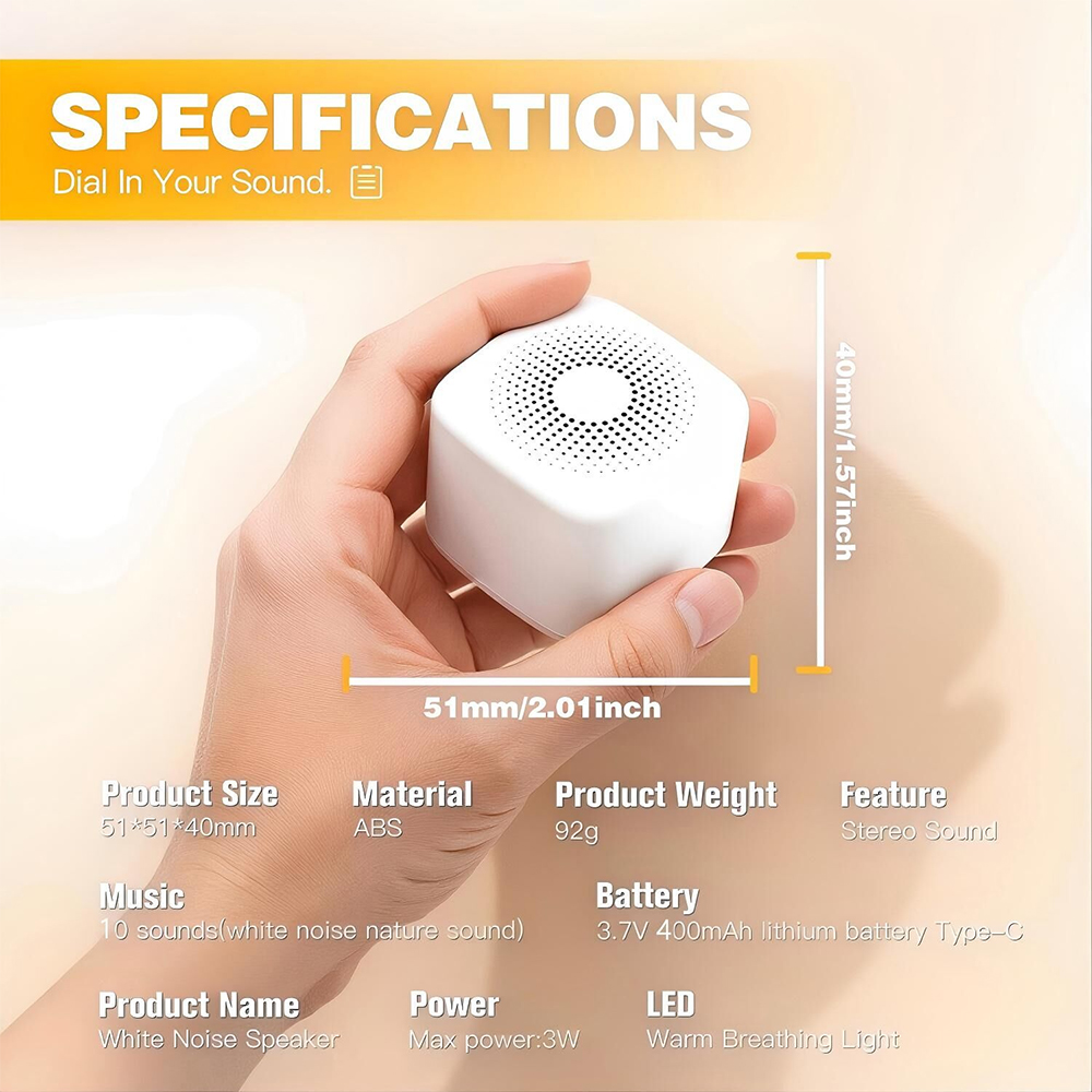 جهاز ضوضاء بيضاء مع 10 أصوات م - مراجعة White Noise Machine Baby وسعره