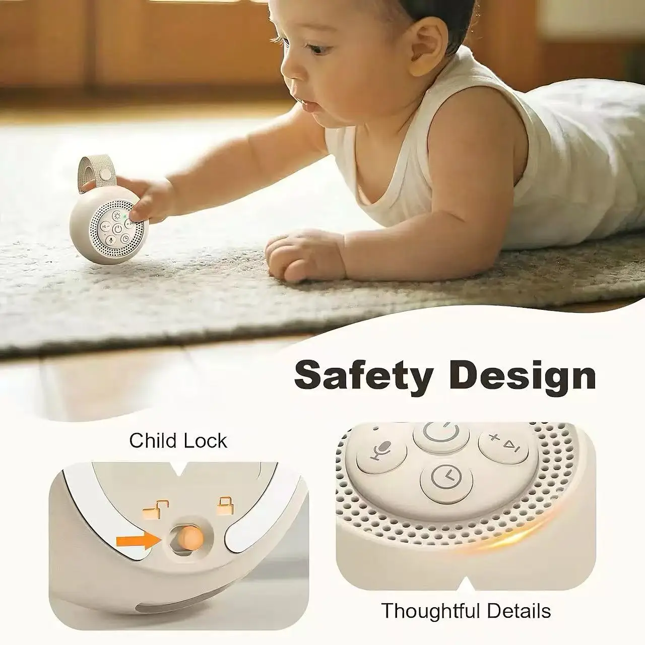 جهاز ضوضاء بيضاء لنوم الأطفال  - مراجعة White Noise Machine Baby وسعره
